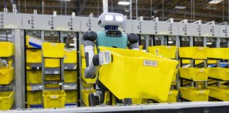 На складе Amazon в Сиэтле уже работают насекомоподобные роботы Digit На складе Amazon в Сиэтле уже работают насекомоподобные роботы Digit