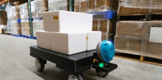 Робо-тележка Kilo послушно перевезет до 100 килограммов груза Робо-тележка Kilo послушно перевезет до 100 килограммов груза