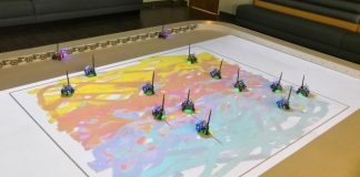 Рой роботов-художников научился рисовать картины на холсте Рой роботов-художников научился рисовать картины на холсте