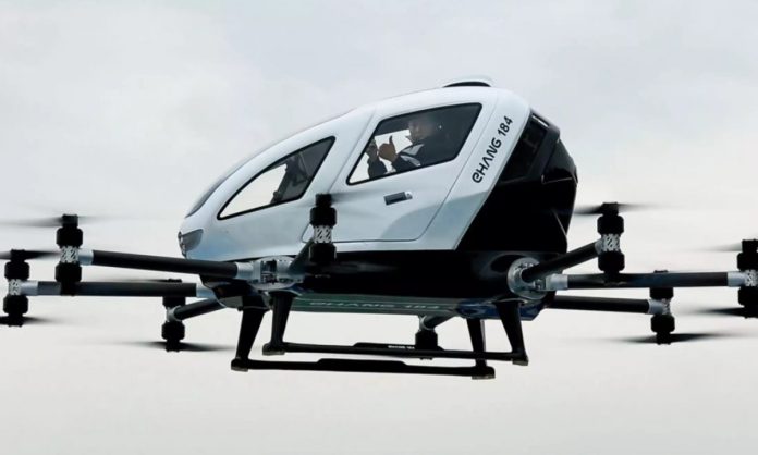 Китай разрешил массовое производство летающих такси | New-Science.ru