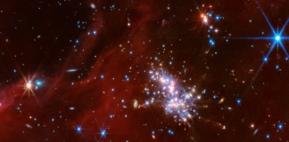 Телескоп Джеймс Уэбб в инфракрасном диапазоне наблюдает звездообразование в «Крайней внешней галактике» | New-Science.ru Телескоп Джеймс Уэбб в инфракрасном диапазоне наблюдает звездообразование в «Крайней внешней галактике» | New-Science.ru