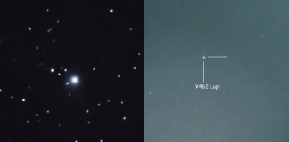 В созвездии Волка вспыхнула новая звезда, и теперь её можно увидеть даже невооружённым глазом | New-Science.ru В созвездии Волка вспыхнула новая звезда, и теперь её можно увидеть даже невооружённым глазом | New-Science.ru