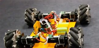 «Меканум-колеса» позволяют роботу перемещаться в любом направлении «Меканум-колеса» позволяют роботу перемещаться в любом направлении