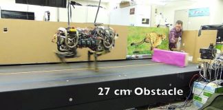 Робот-гепард с легкостью преодолевает препятствия с помощью лазерного наведения Робот-гепард с легкостью преодолевает препятствия с помощью лазерного наведения