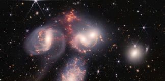 Телескоп JWST обнаружил редчайшее слияние пяти галактик в ранней Вселенной | New-Science.ru Телескоп JWST обнаружил редчайшее слияние пяти галактик в ранней Вселенной | New-Science.ru