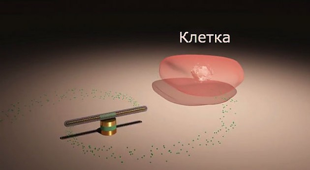 Нанодвигатель и клетка