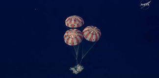 Капсула Orion с экипажем приводнилась в Тихом океане, завершив первый за полвека пилотируемый полет за пределы околоземной орбиты | New-Science.ru Капсула Orion с экипажем приводнилась в Тихом океане, завершив первый за полвека пилотируемый полет за пределы околоземной орбиты | New-Science.ru