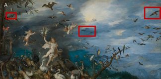 Охота гигантских вечерниц на певчих птиц оказалась запечатлена на картине Яна Брейгеля Старшего более четырёх веков назад | New-Science.ru Охота гигантских вечерниц на певчих птиц оказалась запечатлена на картине Яна Брейгеля Старшего более четырёх веков назад | New-Science.ru