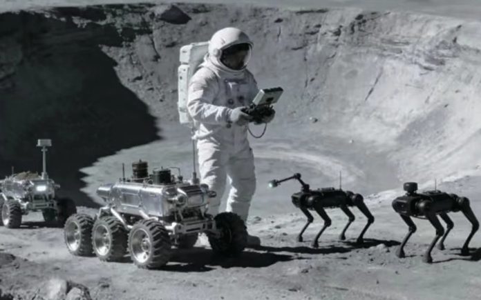 Китай планирует заселить свою первую лунную базу робособаками