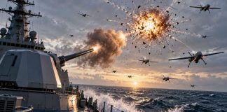 Китайские учёные нашли неожиданную пользу в больших корабельных пушках против роёв дронов | New-Science.ru Китайские учёные нашли неожиданную пользу в больших корабельных пушках против роёв дронов | New-Science.ru